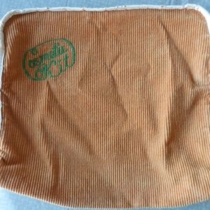 Vintage Corduroy Zippered Travel Cosmetic Bag